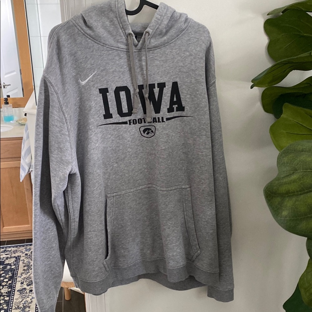 Iowa Football Gray Hoodie